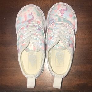 Kids Vans Mermaid Glitter Skate Shoe Size 9